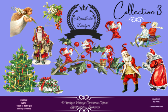 Download Vintage Christmas Illustration Clipart 3 - Vintage christmas illustration Collection