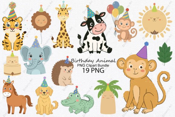 Download Birthday Animal PNG Clipart Bundle - Birthday animal Collection