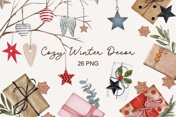 Download Cozy Winter Decor Clipart - Premium Resources