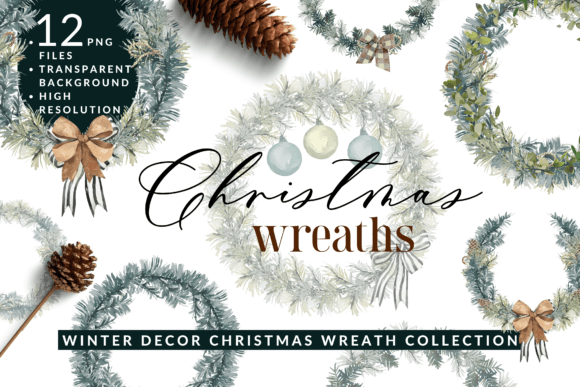 Download Christmas Wreath Winter Decor Clipart - Premium Resources