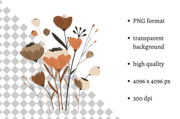 Download Watercolor Boho Wild Flowers Clipart - Wild flowers clipart Collection