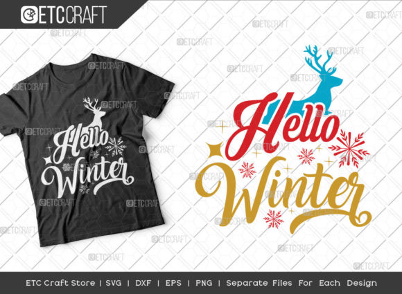 Download Hello Winter SVG Cut File | Winter Decor - Premium Bundle