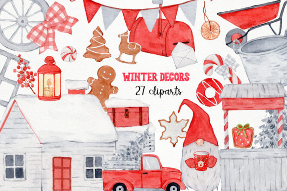 Download Winter Decor Watercolor - Premium Resources